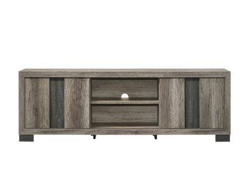 Crown Mark Rangley Grey Brown TV Stand