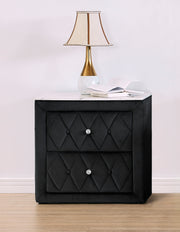 Crown Mark Annabelle Black Night Stand