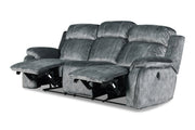 New Classic Furniture Tango Gray Power Footrest Dual Recliner Sofa