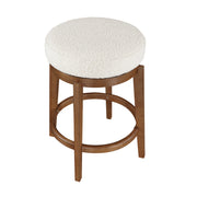 Home Elegance Lily White Swivel Counter Height Stool
