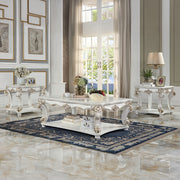 Acme Furniture Vendome Antique Pearl 3pc Square Coffee Table Set