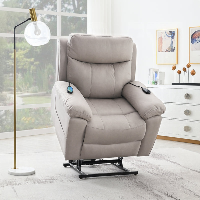 Acme Furniture Chriki Light Gray Power Recliner