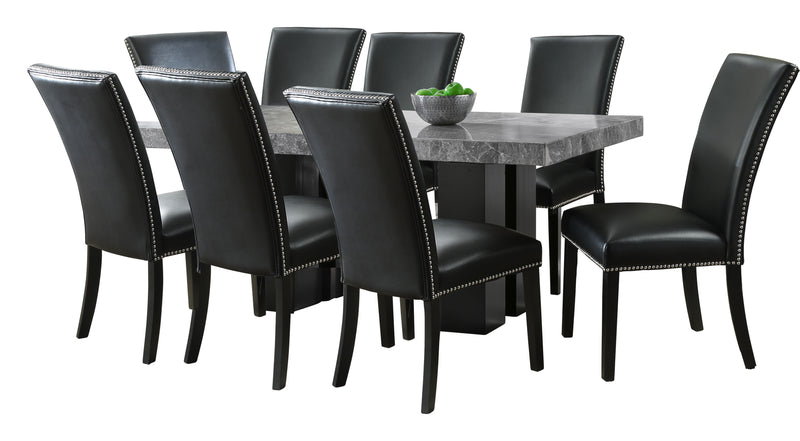 Steve Silver Camila Gray Black 9pc Dining Set