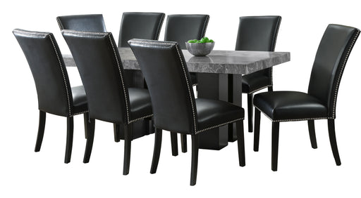 Steve Silver Camila Gray Black 9pc Dining Set