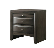 Crown Mark Emily Grey Night Stand