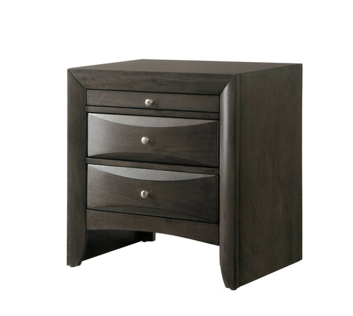 Crown Mark Emily Grey Night Stand