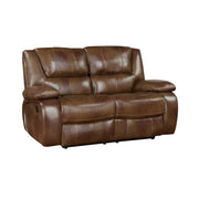Home Elegance Ellicott Brown Double Reclining Love Seat