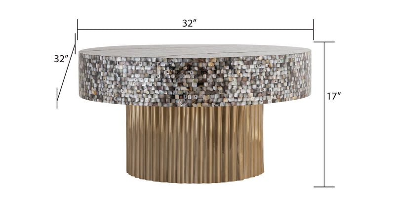 Galaxy Home 1207 Brass Coffee Table