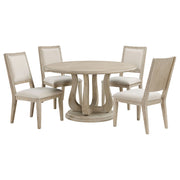 Coaster Furniture Trofello White Washed Brown 5pc Dining Room Set