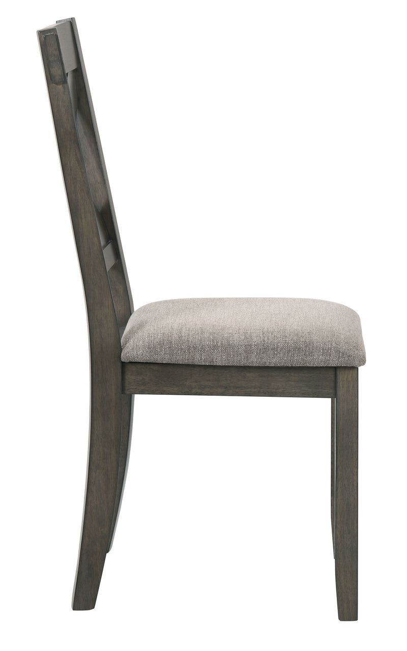 2 New Classic Furniture Gulliver Rustic Brown Side Chairs