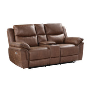 New Classic Furniture Ryland Brown 3pc Power Living Room Set
