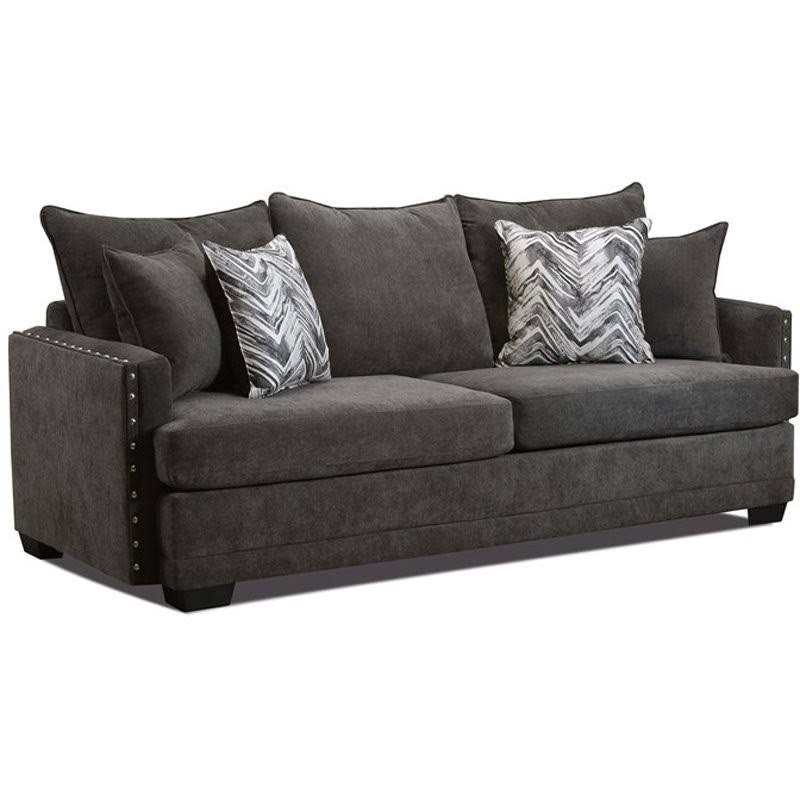 1680 Sofa & Loveseat /nailhead trim Livingroom set