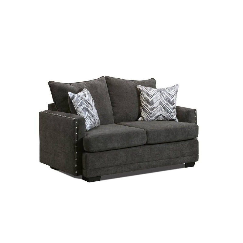 1680 Sofa & Loveseat /nailhead trim Livingroom set