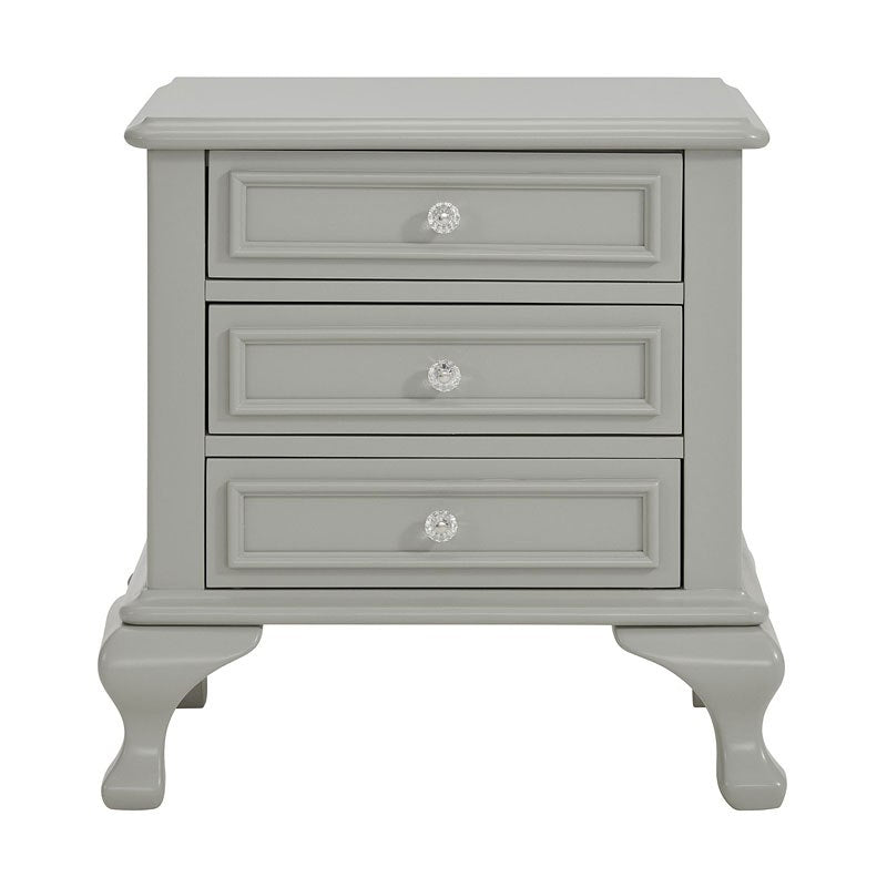 Elements International Jesse Youth Nightstand in Grey