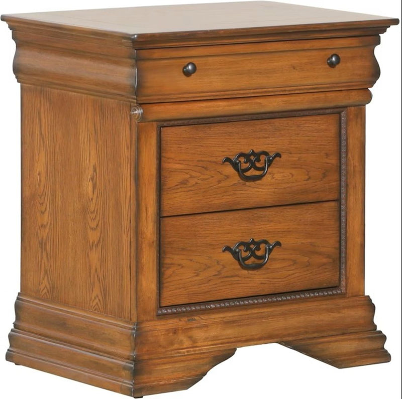Elements International Shenandoah Nightstand in Classic Oak