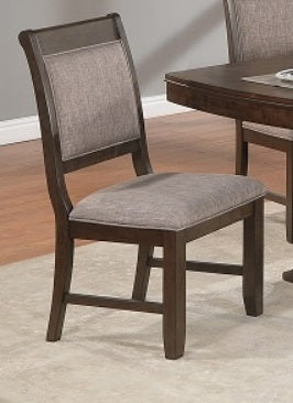 Crown Mark Furniture Tarin Side Chair in Brown (Set of 2)