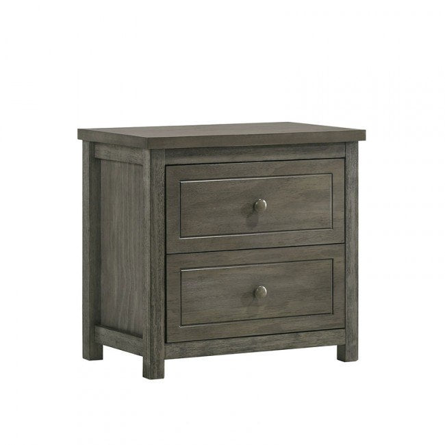 Elements International Trey Youth Nightstand in Grey