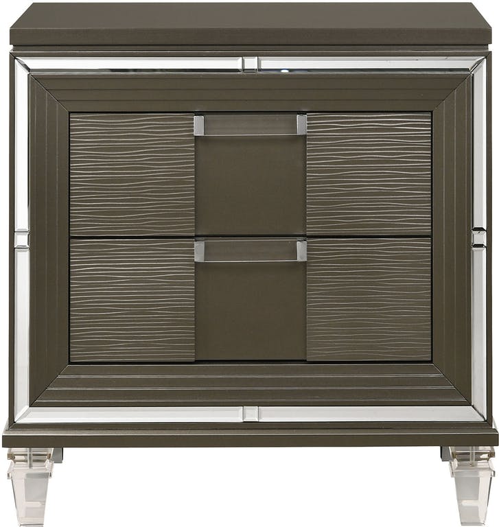 Elements International Twenty Nine Night Stand in Copper