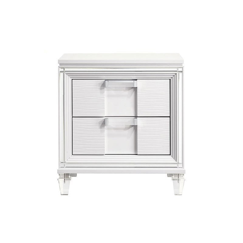 Elements International Twenty Nine Youth Nightstand in White