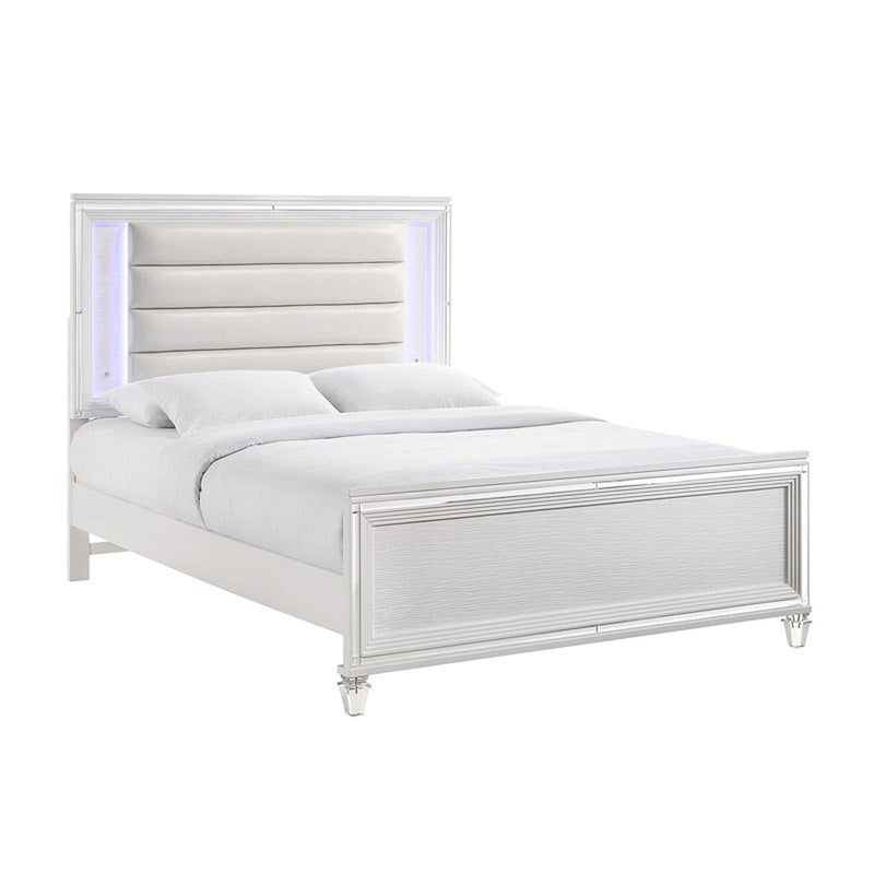 Elements International Twenty Nine Youth Full Panel Bed in White