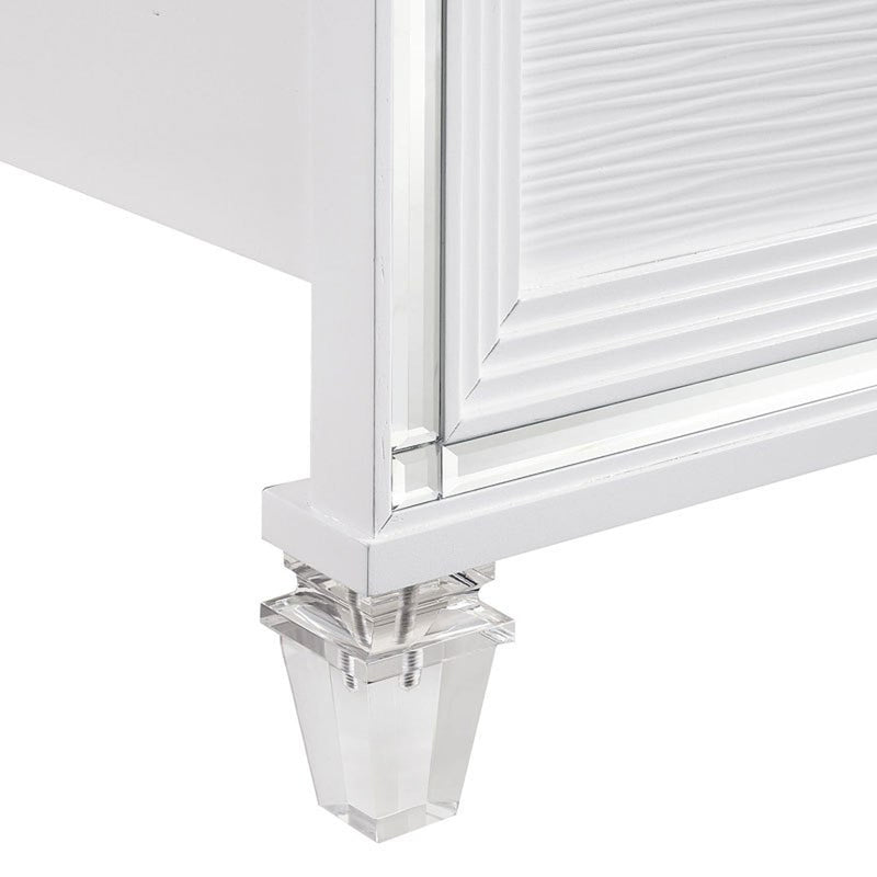 Elements International Twenty Nine Youth Twin Panel Bed in White