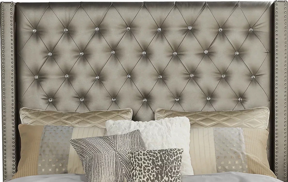 Grey diamond Bed